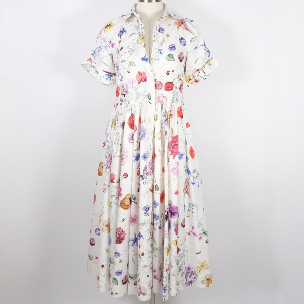 Christian Dior maxi dress 36 US 4 Florilegio 2023 print white floral - Picture 7 of 16
